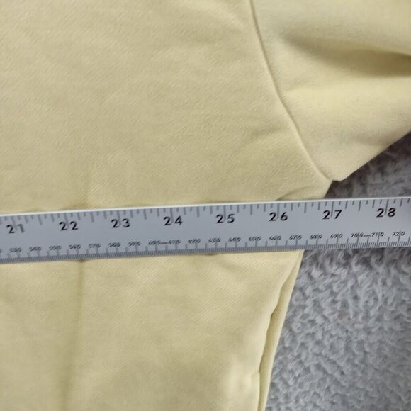 Adidas Sweatshirt Mens Large Yellow Halo Gold Sueded Hoodie Basketball Mesh Line - Picture 3 of 9